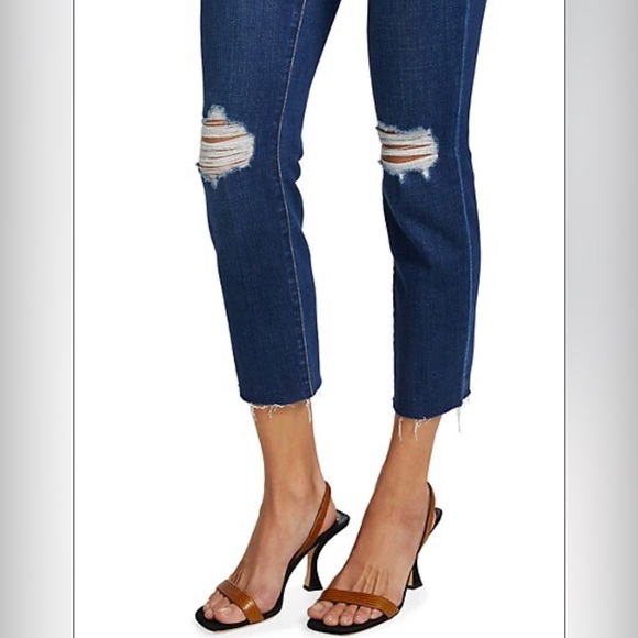 L'AGENCE New Sada High-Rise Distressed Stretch Crop Jeans, 24 - Picture 4 of 8